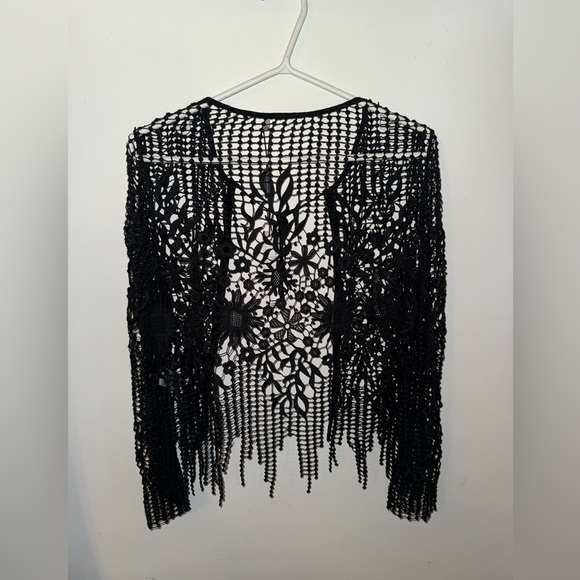 NWT Elie Tahiri SILAS Floral Crocheted Jacket Size M - Picture 6 of 11